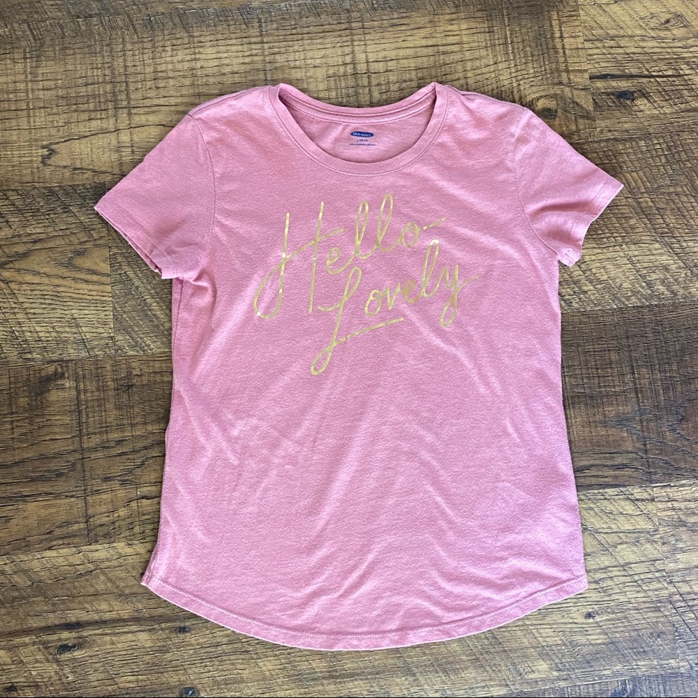 ❤️Old Navy “Hello Lovely” Top Size L (10/12)